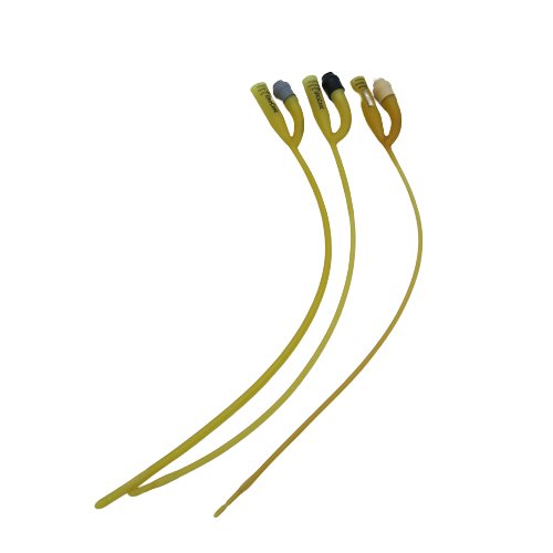 Foley, Siliconised, 2-way, 2 Opposite Eyes, Hard Valve, Sterilized