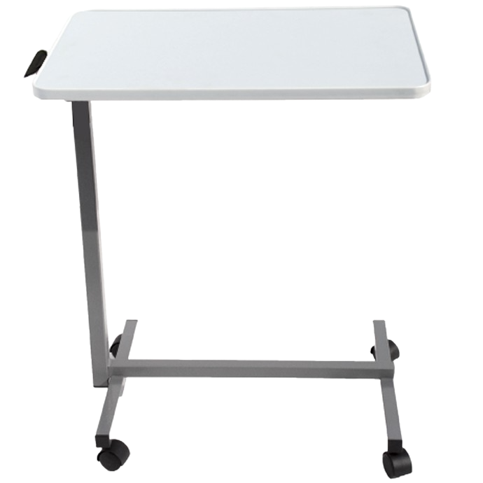 Auto-touch Overbed Table (White)